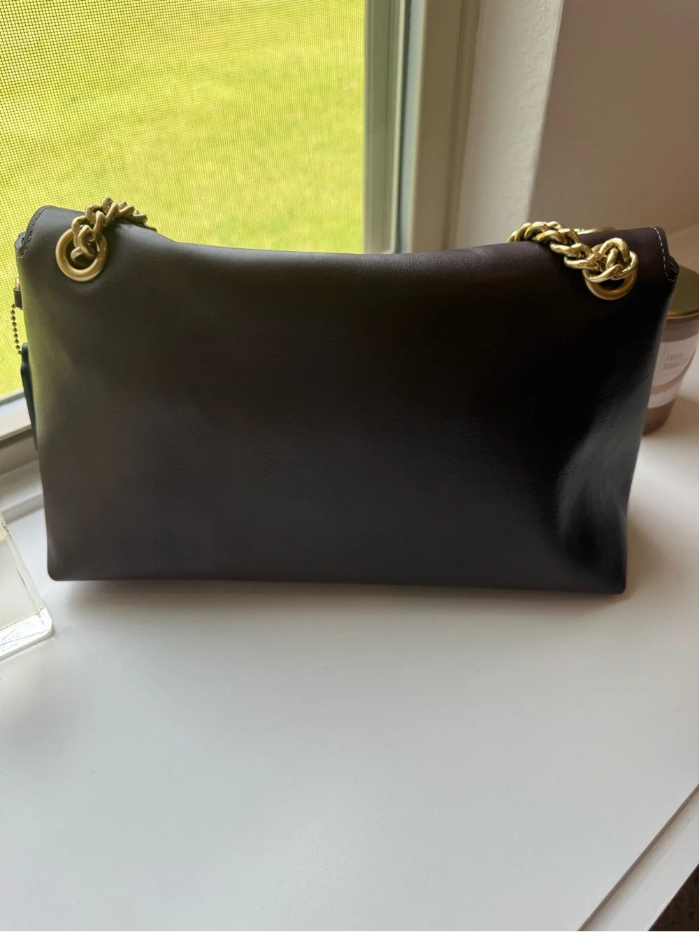 🩷🤎 Coach Chelsea 30 Chain Maple